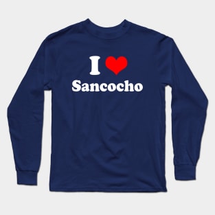 I Heart Sancocho Love Puerto Rican Dominican Latin Food Long Sleeve T-Shirt